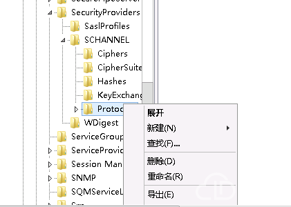 windows2012下设置支持TLS1.2图解